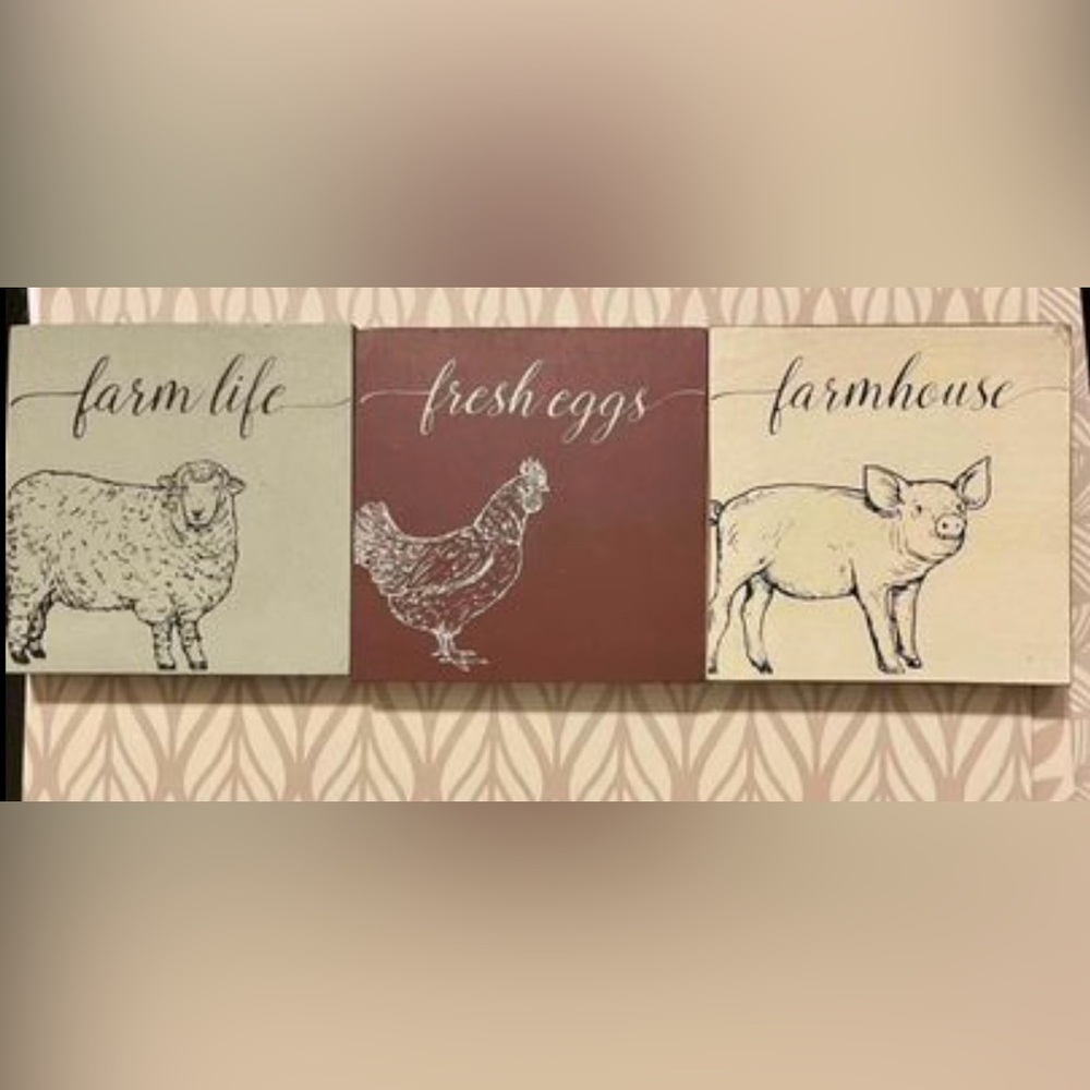 *Farmhouse Block Sign **Chicken Only** - Picture 3 of 5